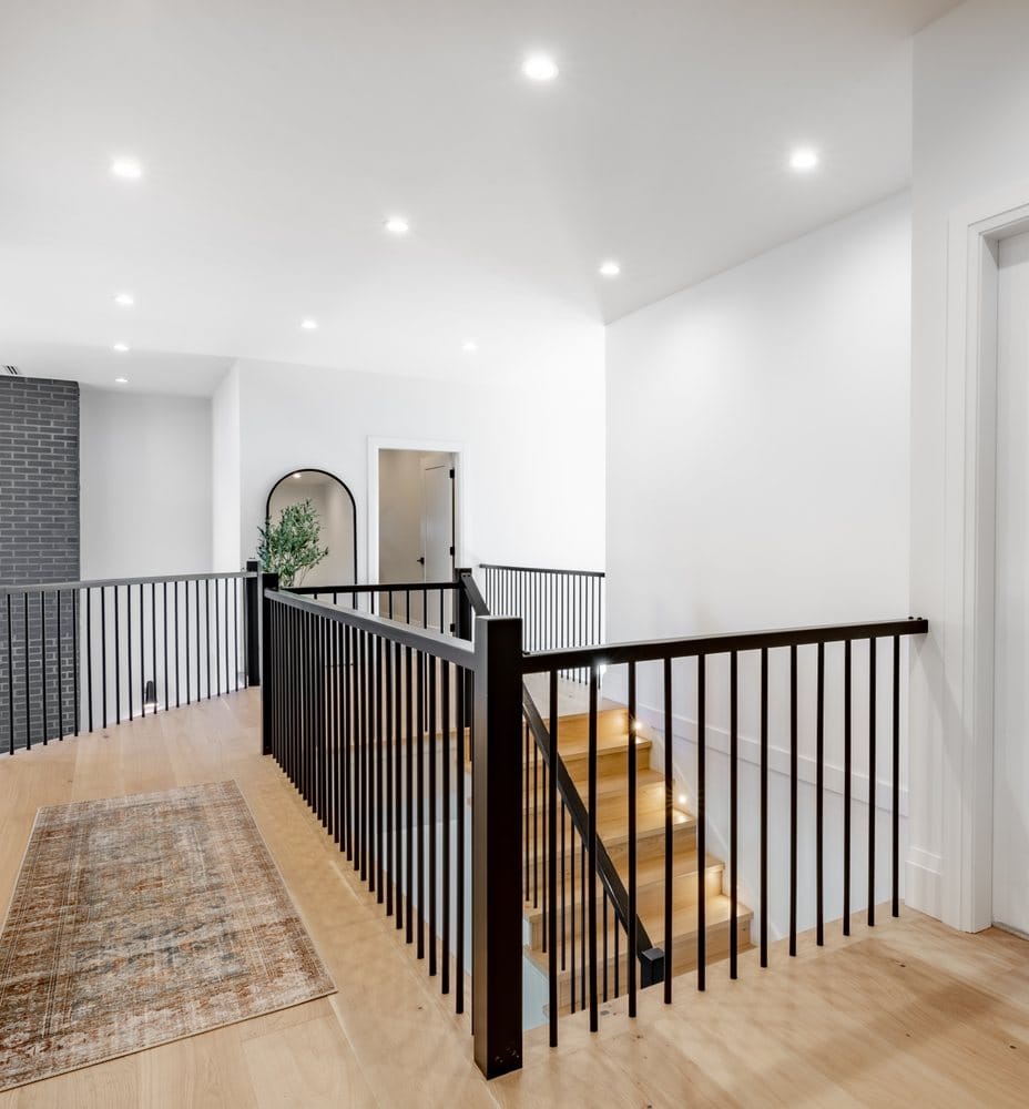 Landing on a staircase