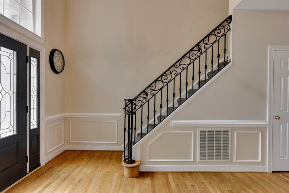 wrought-iron staircase